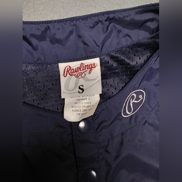 Rawlings Blue Nylon Pullover with Drawstring Waist - Picture 4 of 6